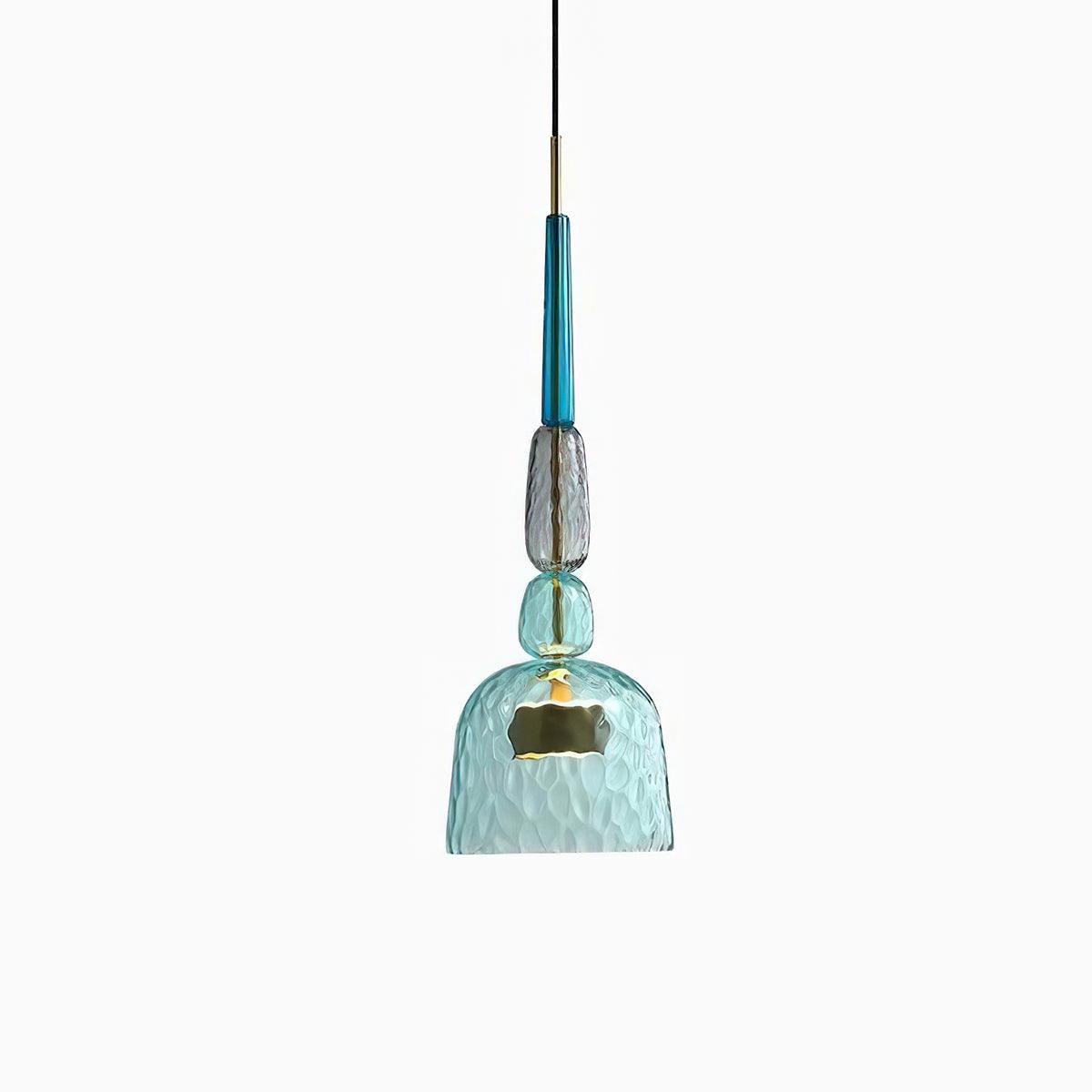 Iron Glass Chandelier Light - Colorful Candy Hand Blown Mixed Color